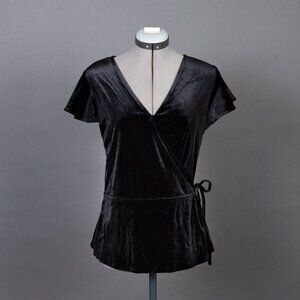 NEW Banana Republic velvet wrap top
